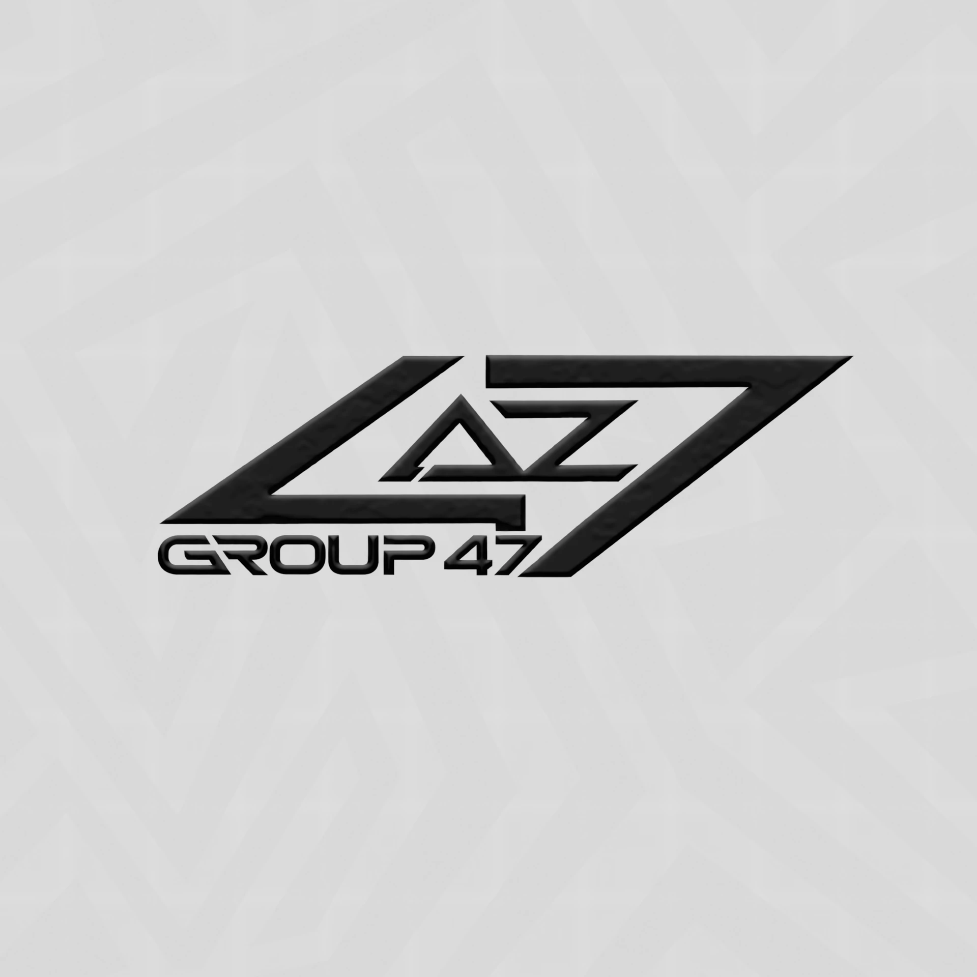 Logo LAZ GROUP 47 en version noire sur fond clair texturé