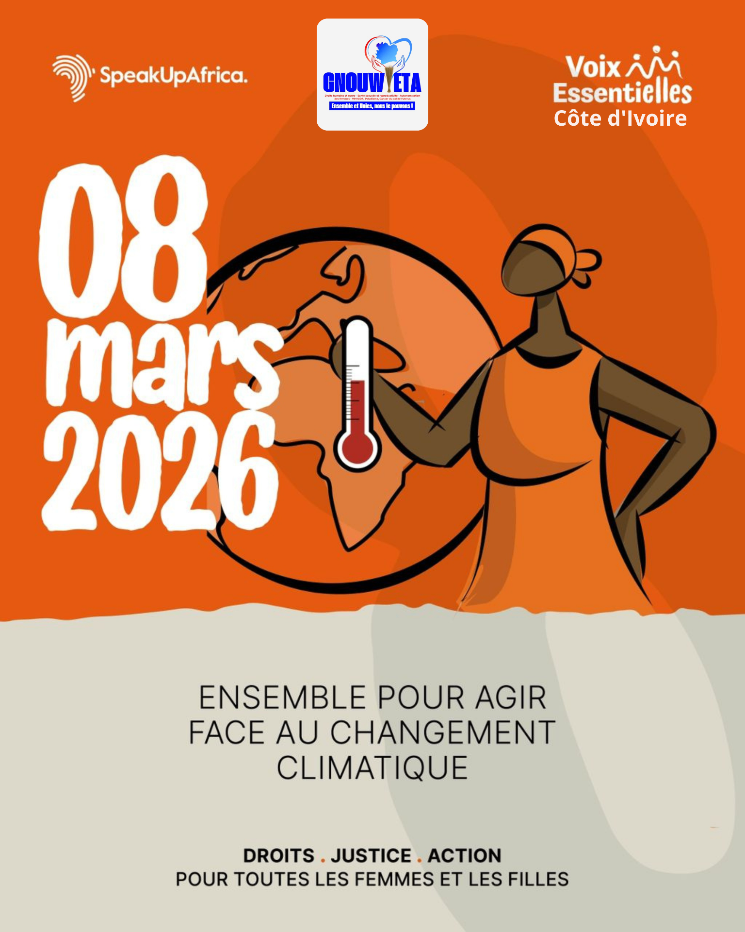 Visuel 08 mars 2026 pour agir face au changement climatique